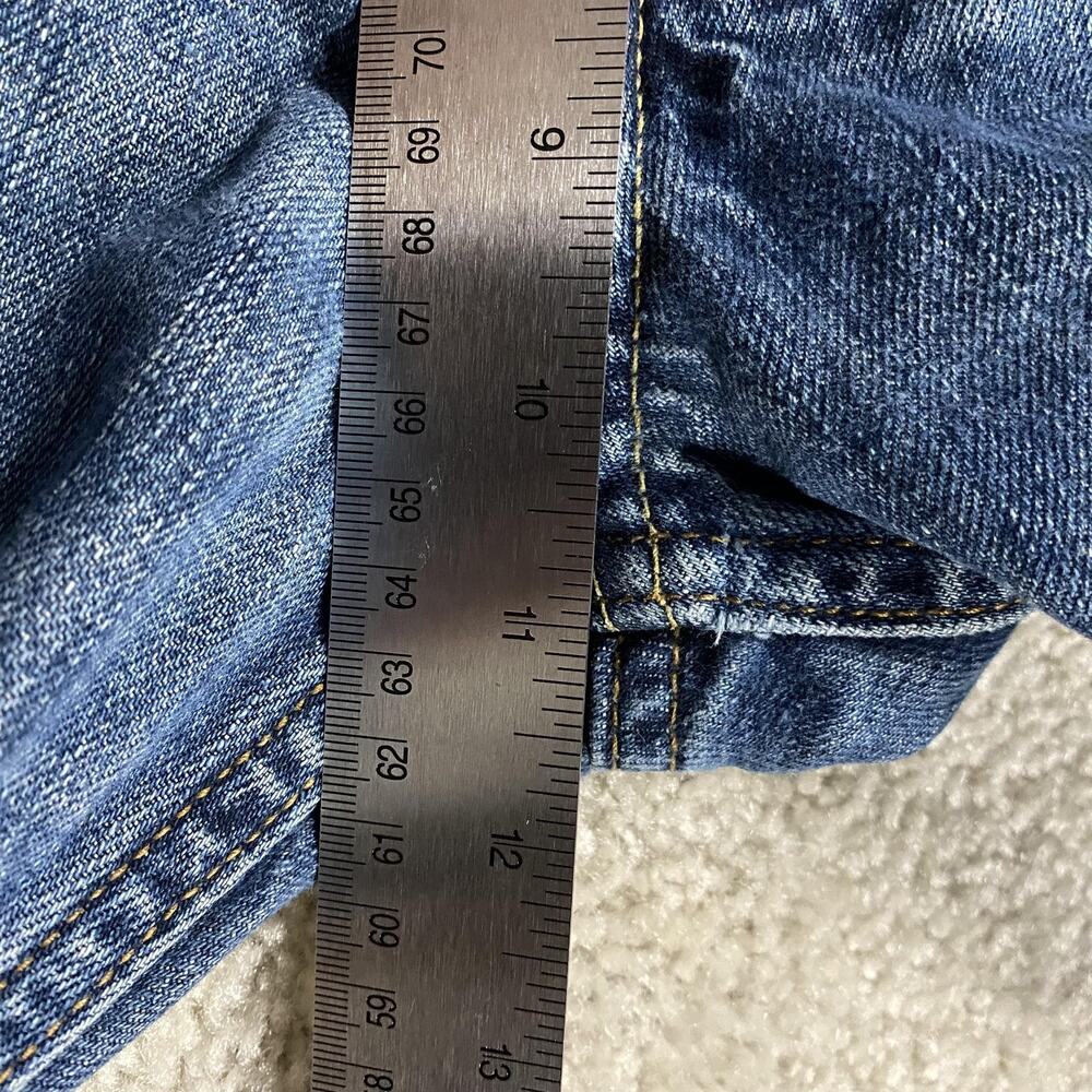 VTG Y2K Hollister Hermosa Low Rise Boot Jeans Mens 34x34 Blue Distressed Bootcut - Picture 10 of 13